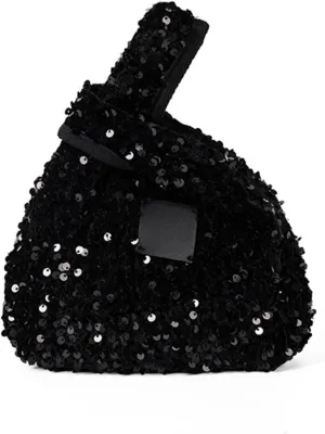Women's Clutches Evening Bags Retro Sequins Glitters Triangle Purse for 1920s Party Prom Wedding Sparkles Wrist Purses