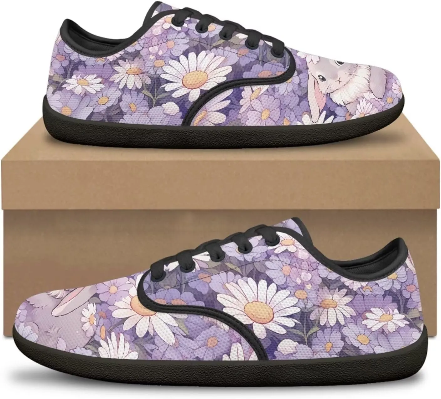 Womens Easter Barefoot Shoes Casual Wide Toe Lace Up Sneakers Non Slip Zero Drop Walking Running Footwear