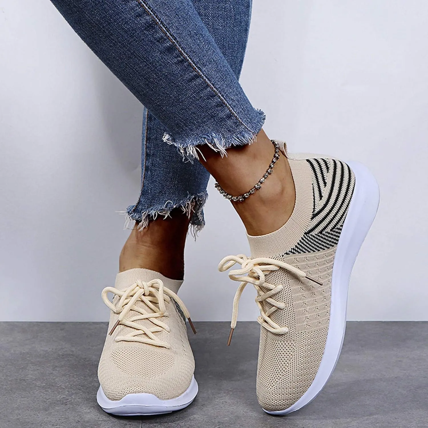 Womens High Top Sneakers White Zapatos para Mujeres Embarazadas Non Slip Winter Shoes for Women Trendy Platform Sneakers for Women 2023 Women's Non Slip Work Shoes