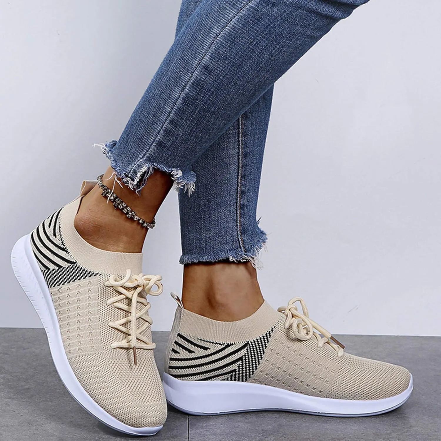 Womens High Top Sneakers White Zapatos para Mujeres Embarazadas Non Slip Winter Shoes for Women Trendy Platform Sneakers for Women 2023 Women's Non Slip Work Shoes
