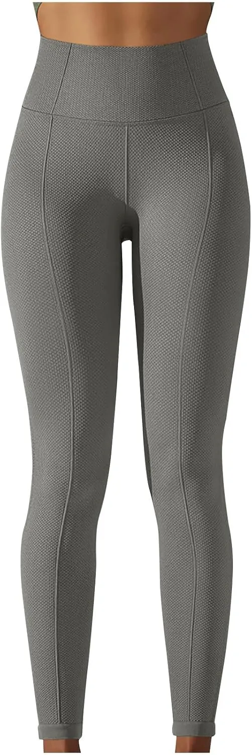Women's High Waist Leggings Yoga Pants Ladies Jogging Bottoms Stretch Tights Elasticat Waist Activewear