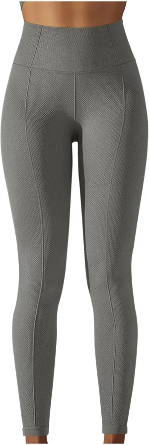 Women's High Waist Leggings Yoga Pants Ladies Jogging Bottoms Stretch Tights Elasticat Waist Activewear