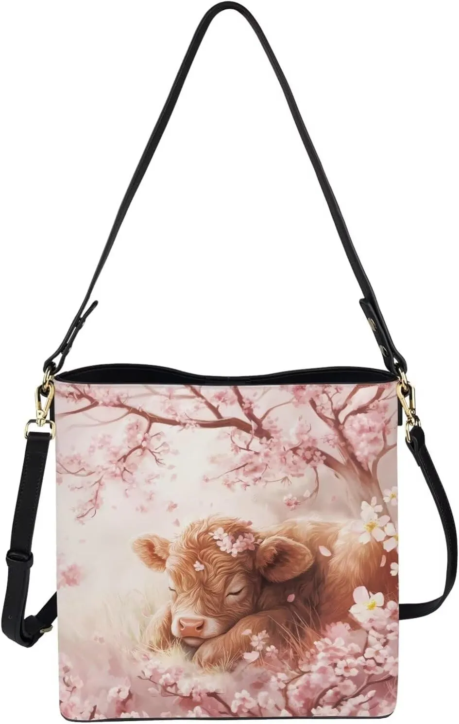 Womens Hobo Handbags PU Leather Tote Handbag Large Capacity Bucket Bags