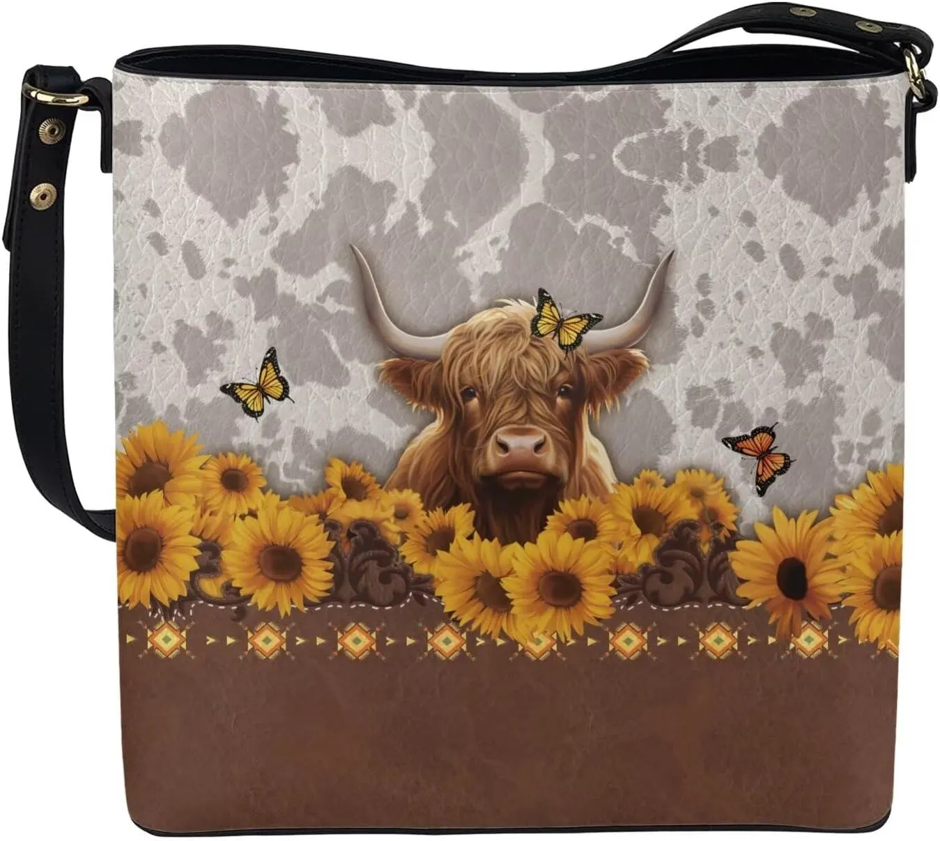 Womens Hobo Handbags PU Leather Tote Handbag Large Capacity Bucket Bags