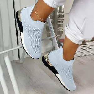 Women's Orthopedic Breathable Sneakers, Non-Slip Mesh Casual Fashion Tennis Running Sneakers 2023 New Walking Shoes with Arch Support, Premium Fashion Sneaker Comfortable Walking Shoes (Grey #3, 6.5)