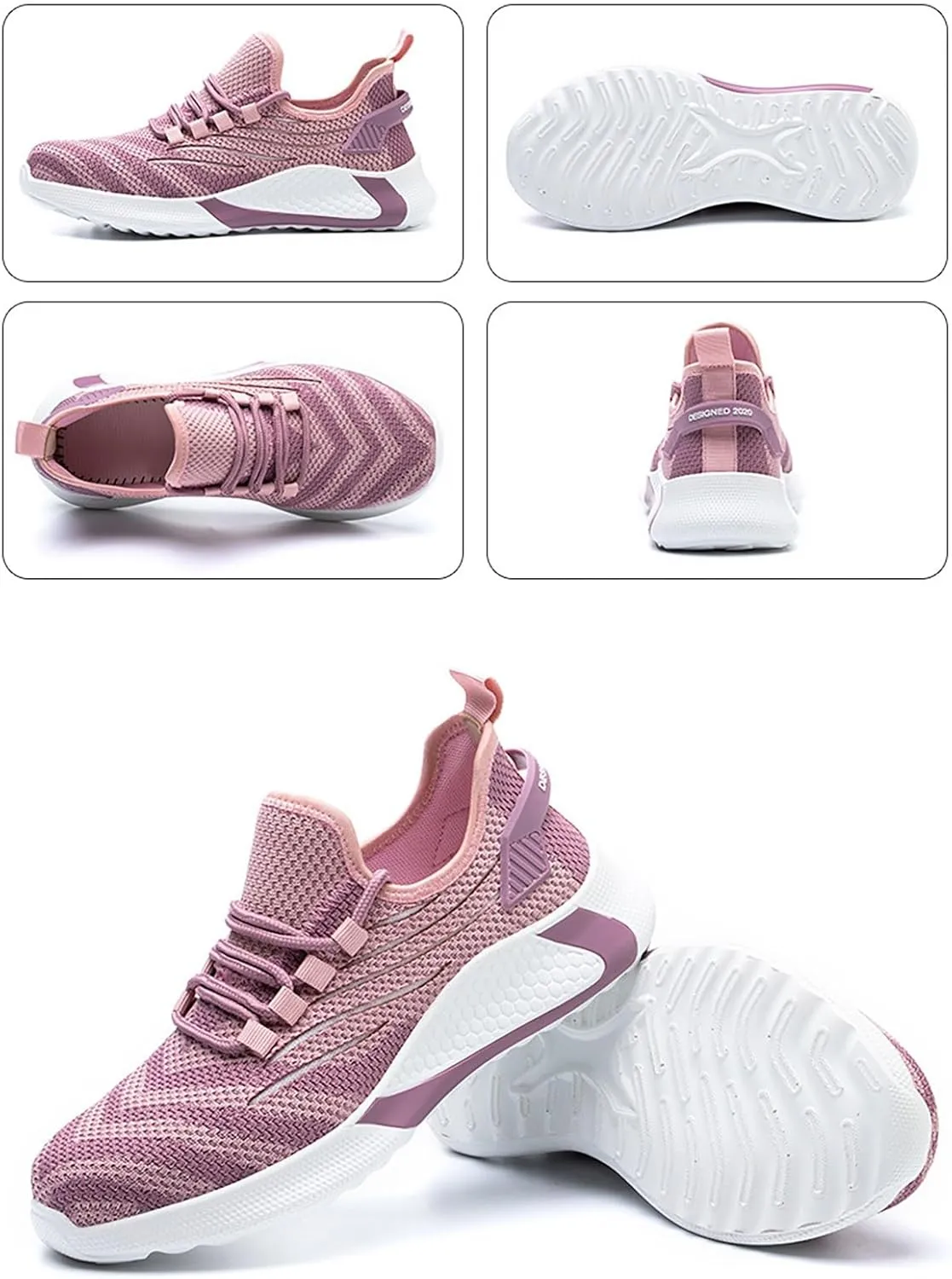 Womens Orthopedic Casual Walking Sneakers Slip On Shoes with Arch Support Comfortable Loafers Plantar Fasciitis Relief Foot Heel Pain Diabetic