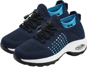 Women's Orthopedic Sneakers Comfortable Breathable Mesh Upper Walking Shoes Air Cushion Stretch Orthowear Shoes
