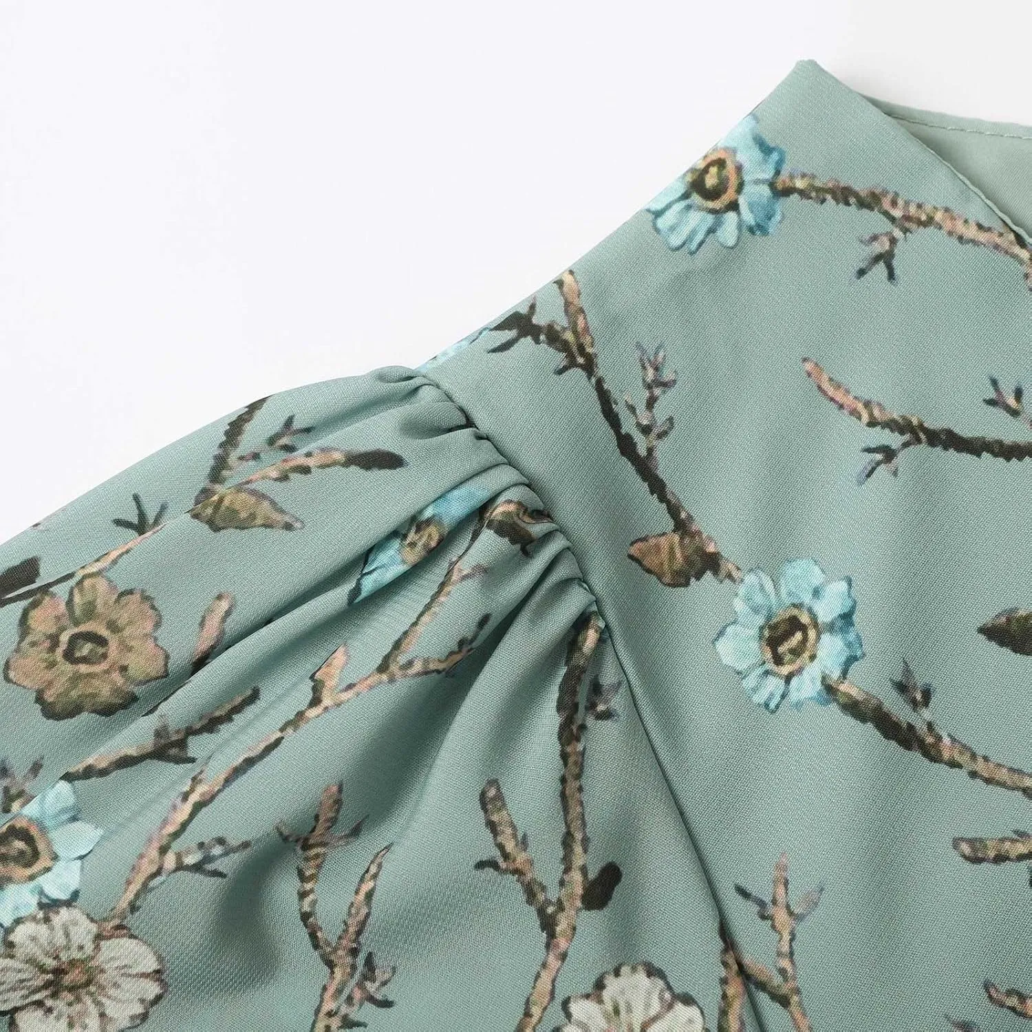 Womens Short Sleeve Dress Casual Plus Size Floral Print V-Neck Maxi Dresses A Line Flowy Beach Sundress