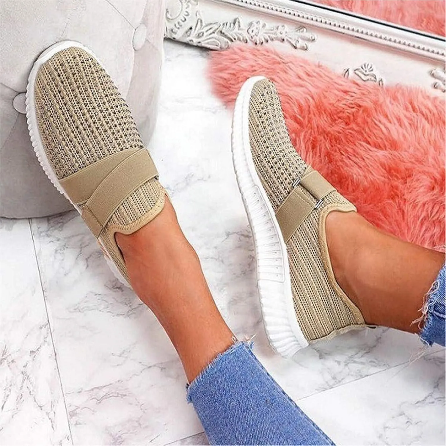 Women's Sneakers Wide Zapatos OrtopDicos para Mujer Antideslizantes Black Shoes Women Sneakers Women's Chunky Sneakers Platform Dad Shoes for Women White Non Slip Shoes for Women Nurse
