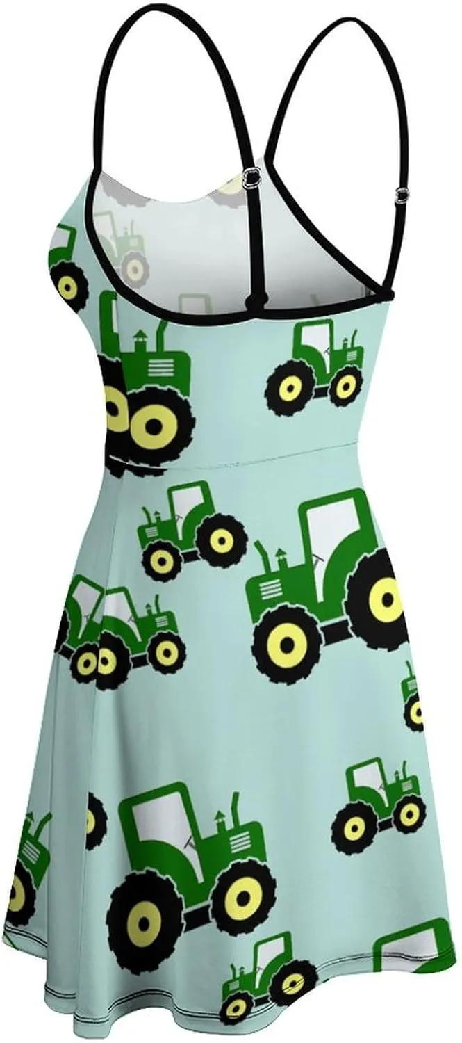 Womens Summer Casual Wrap Tank Dress Sleeveless Beach Dress