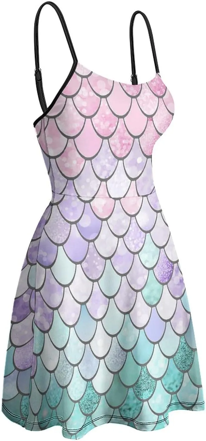 Womens Summer Casual Wrap Tank Dress Sleeveless Beach Dress