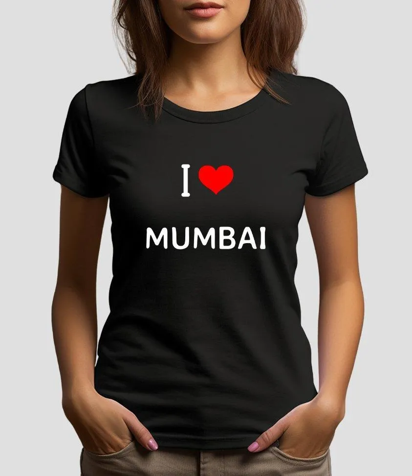 Womens T-shirt I Love Mumbai