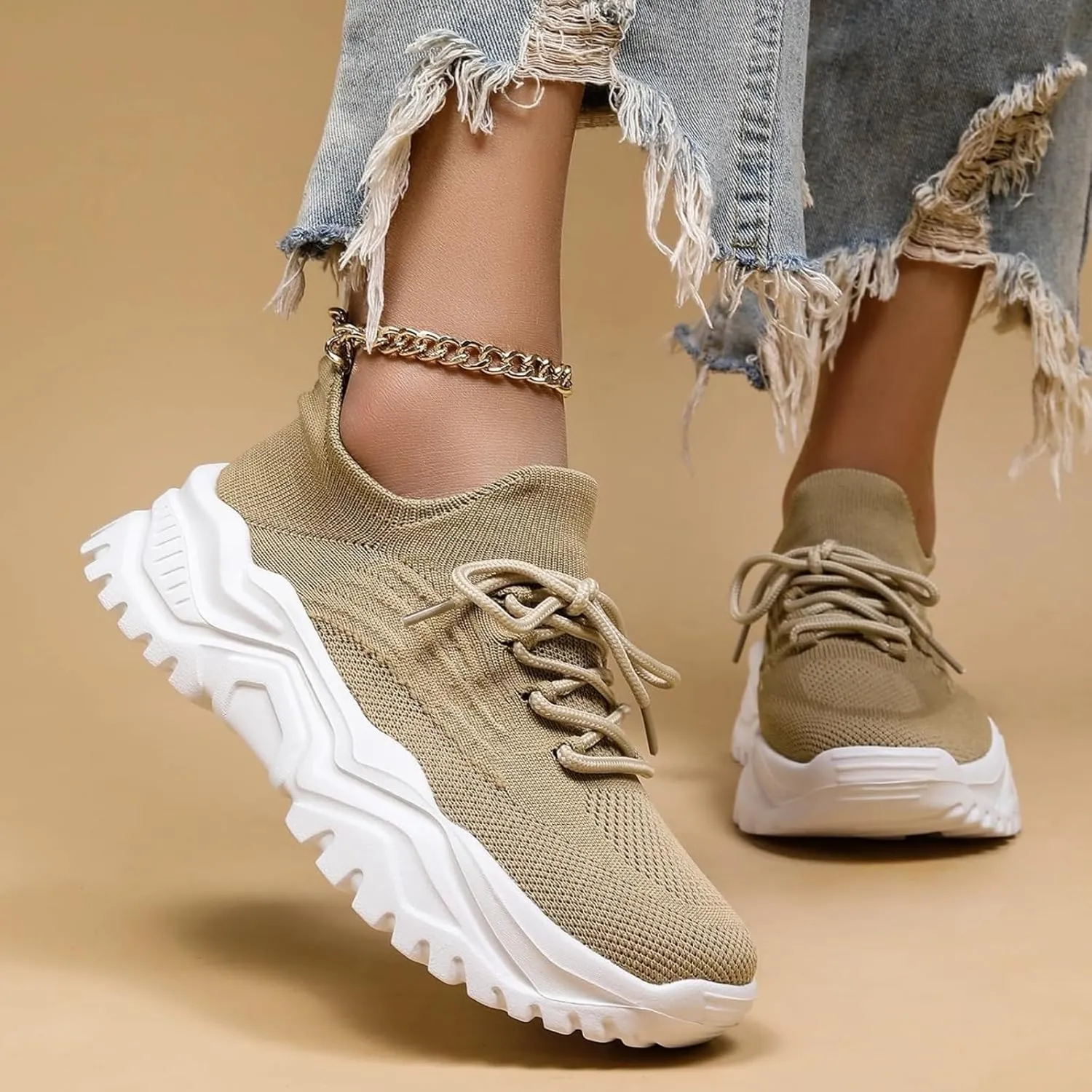 Womens Walking Shoes Lightweight Non Slip Running Shoes Breathable Mesh Athletic Sneakers Fashion Tennis Workout Sports Shoe for Women Men Indoor Outdoor