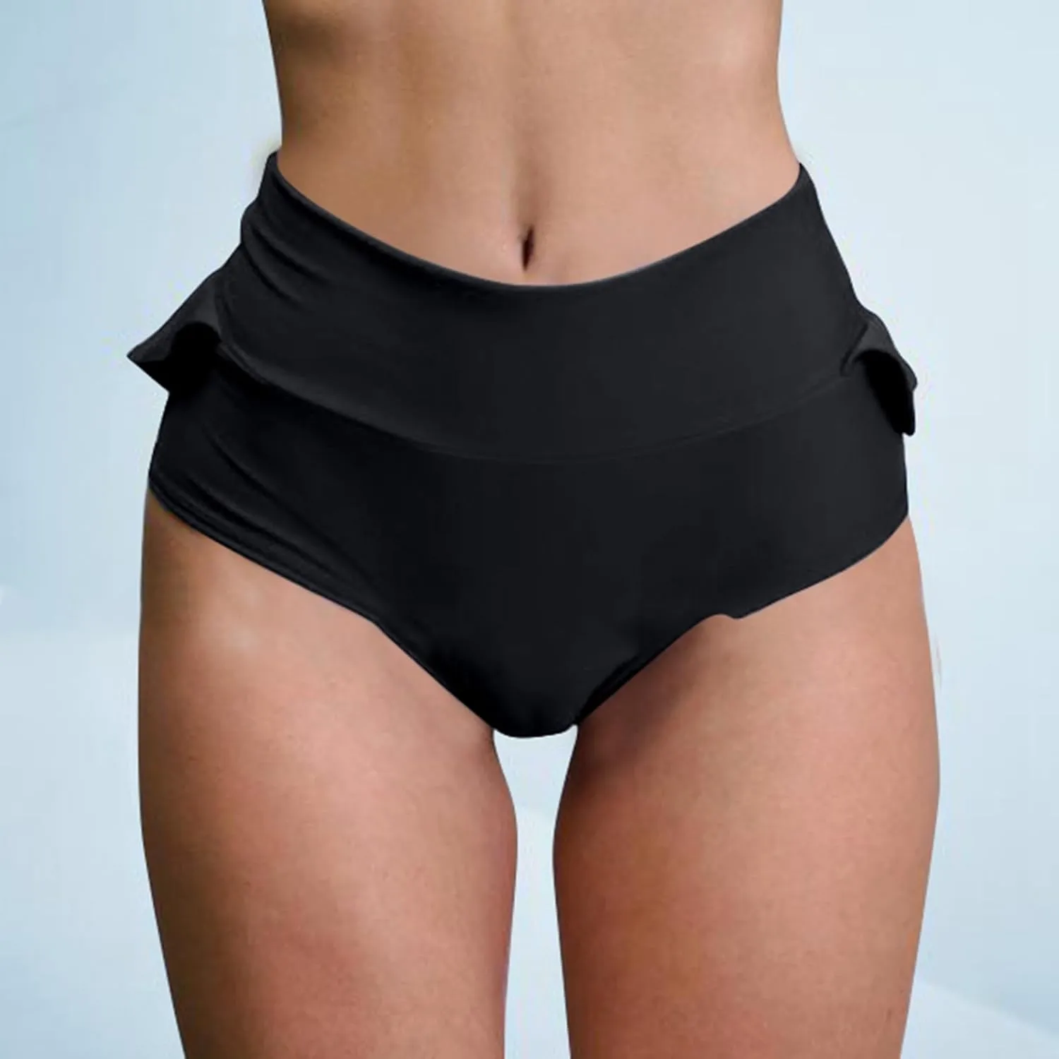 Womens Workout Shorts Seamless Scrunch Butt Gym Shorts Ruffle High Waisted Yoga Athletic Booty Shorts