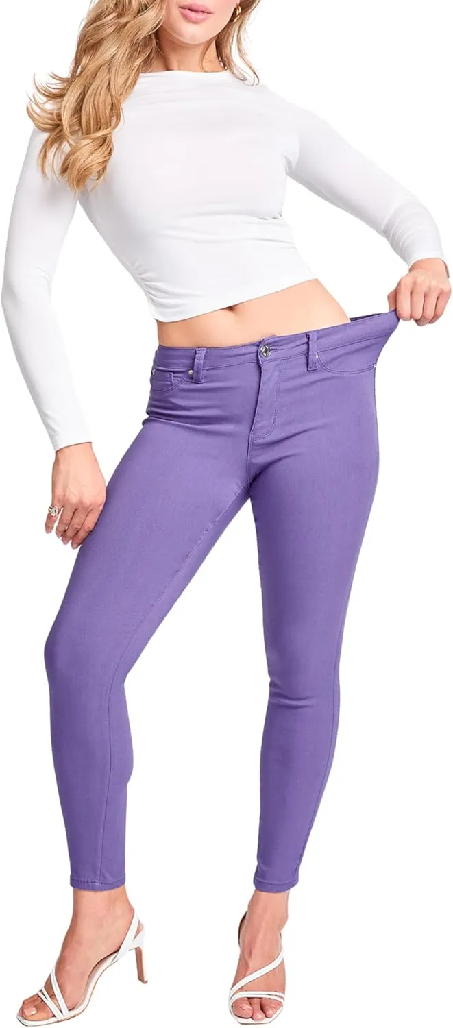YMI Women's Hyperstretch Mid-Rise Skinny Jeans