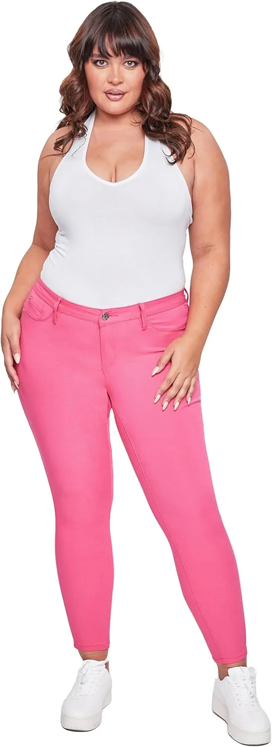YMI Women's Hyperstretch Mid-Rise Skinny Jeans