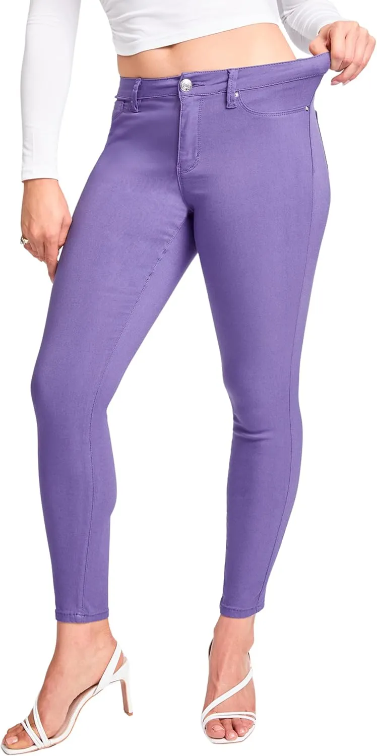 YMI Women's Hyperstretch Mid-Rise Skinny Jeans