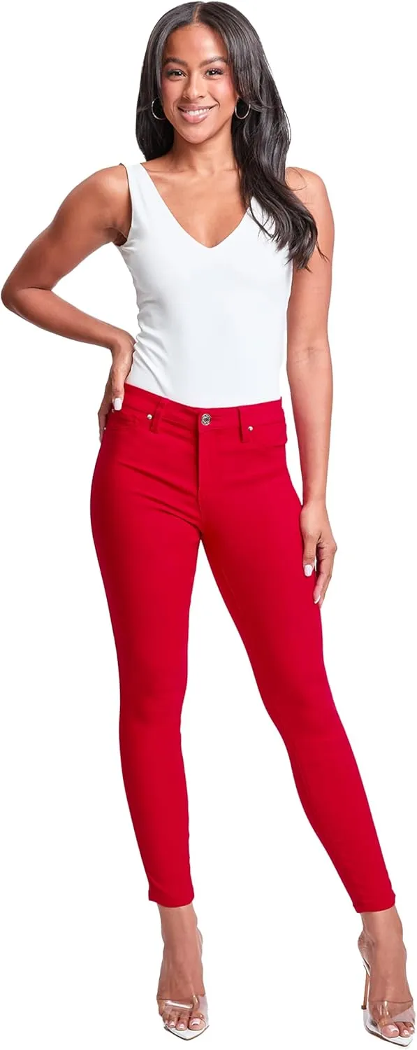 YMI Women's Hyperstretch Mid-Rise Skinny Jeans