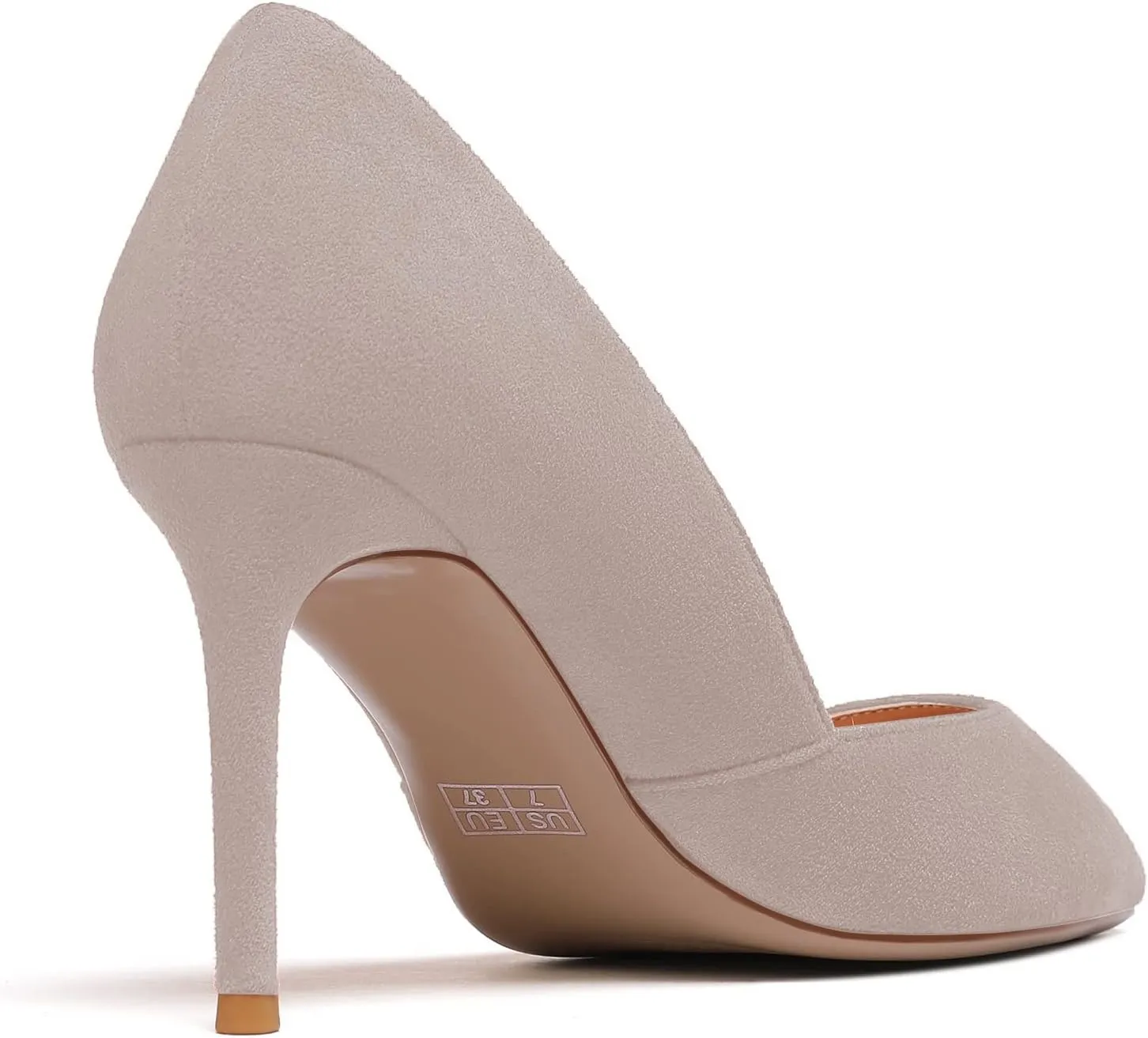 Zamikoo High Heels for Women Pumps 3.5'' Heels Stiletto Closed Toe Slip On Pointed Toe Middle Heels Dress Wedding Party Pumps Ladies Sexy US Size 5 - Size 13