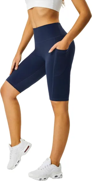 Zinmore Shorts Women High Waisted Yoga Shorts Sports Pants