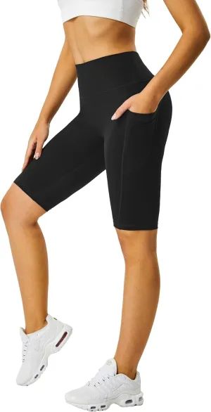 Zinmore Shorts Women High Waisted Yoga Shorts Sports Pants