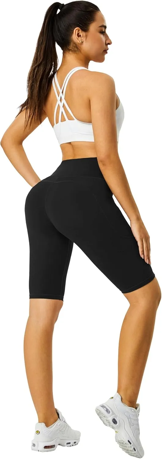 Zinmore Shorts Women High Waisted Yoga Shorts Sports Pants
