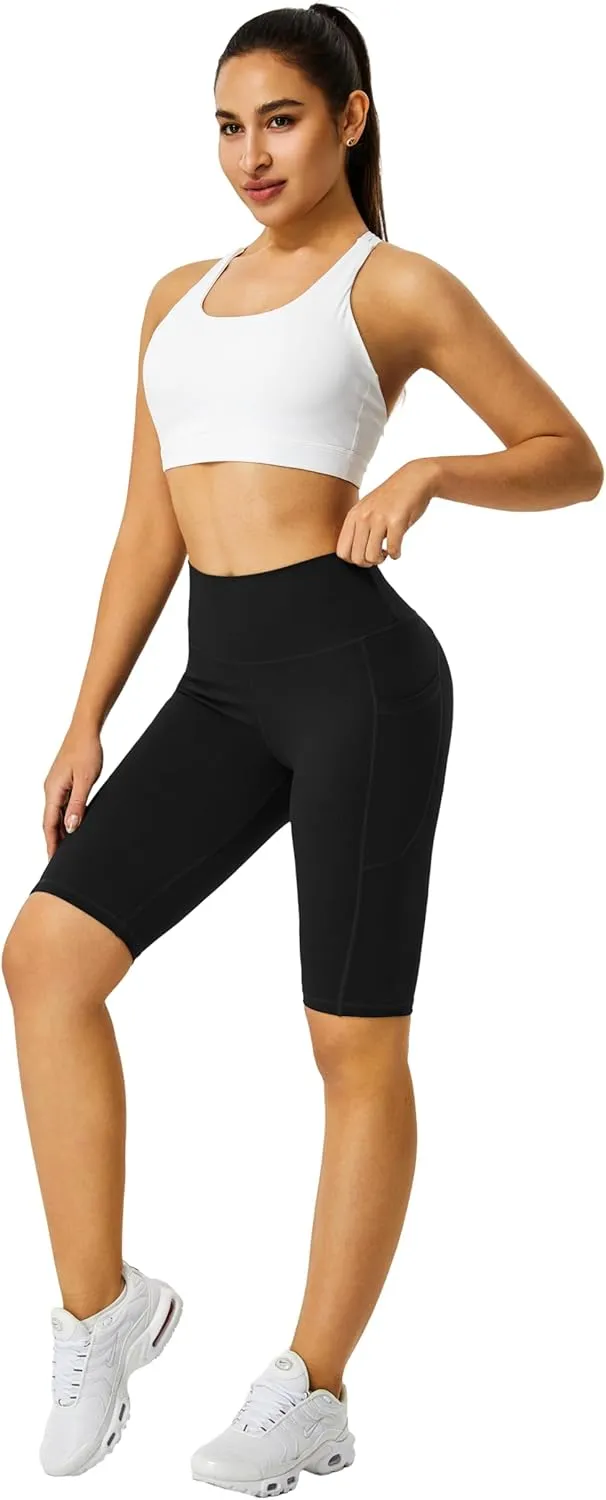 Zinmore Shorts Women High Waisted Yoga Shorts Sports Pants