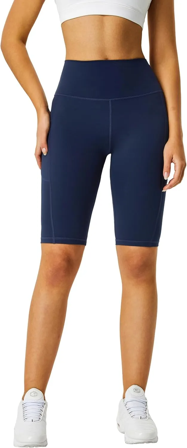 Zinmore Shorts Women High Waisted Yoga Shorts Sports Pants