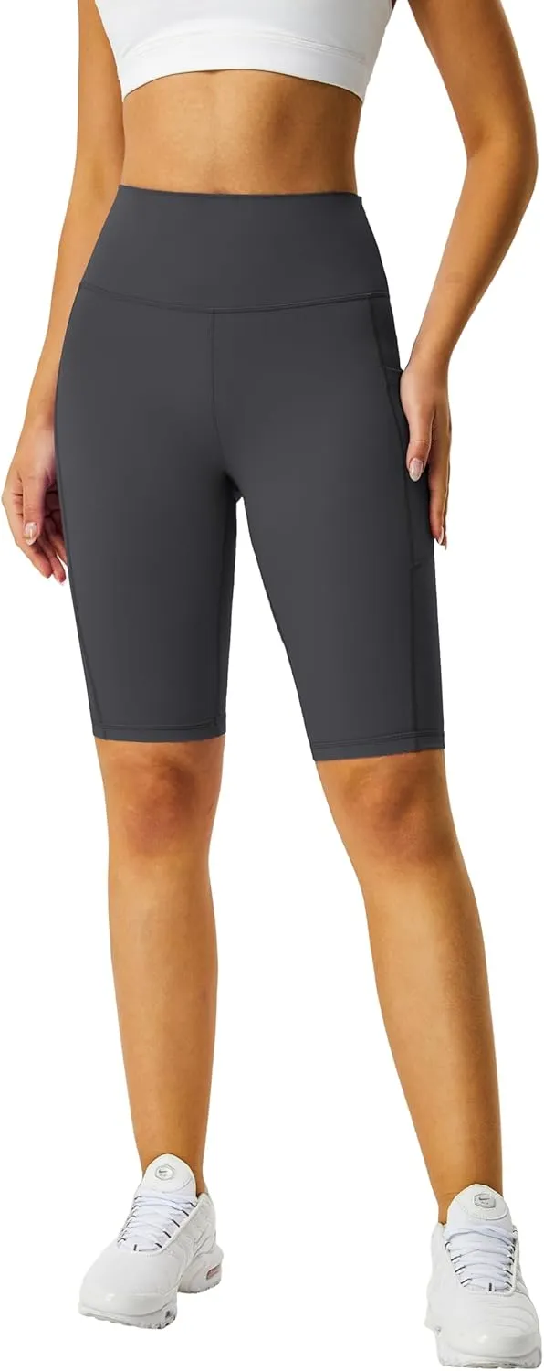 Zinmore Shorts Women High Waisted Yoga Shorts Sports Pants
